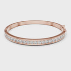 rose gold diamond bracelet side angle modern elegant design