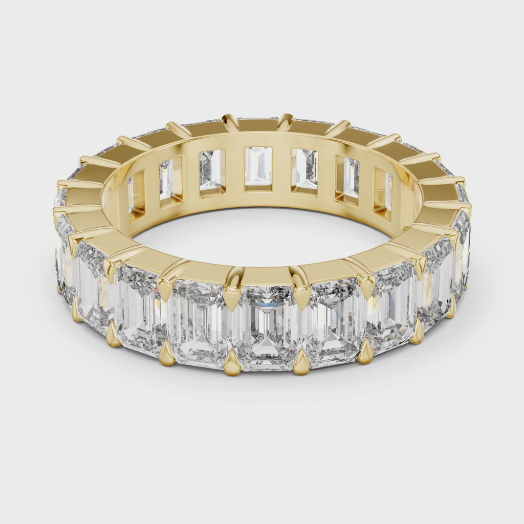 Emerald Cut Eternity Band