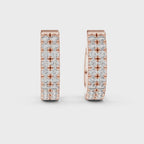 Diamond Huggie Hoop Earrings
