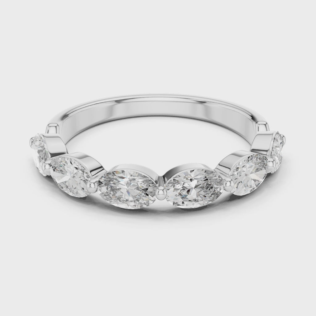 white gold oval ring top sparkle design