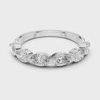 white gold oval ring top sparkle design